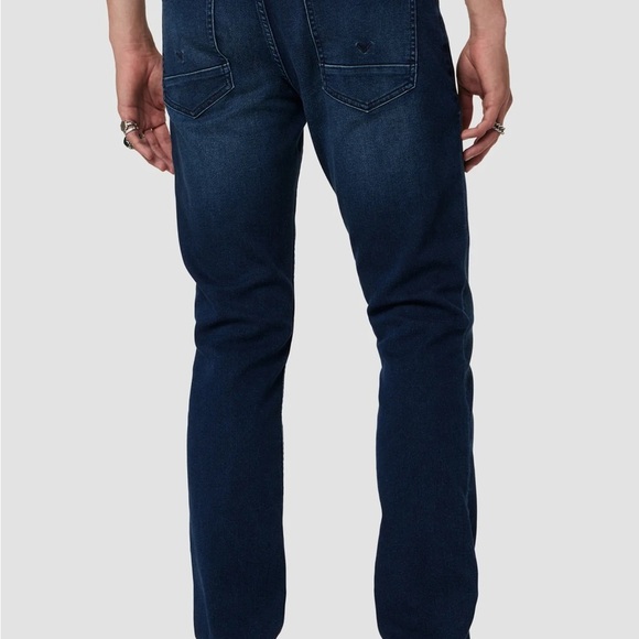 Hudson Jeans Men’s Blake Slim Straight Leg Designer Premium Dark Wash 34 - Picture 4 of 12